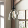 Pendant Light Over Island Hanging Lighting Industrial Clear Glass AdjustableCord