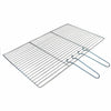 BBQ Grill Tray Set DIY Charcoal Ash Tray Chrome Rack Handles Garden Outdoor 67cm