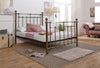 Brass Finish,Traditional Antique Victorian Metal Bed Frame Bedstead,Double,King