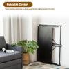 Modern Folding Computer Desk Study Writing Desk Industrial PC Laptop Table Black