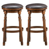 360 ° Swivel Bar Stool Set of 2 Kitchen Dining Chairs Counter Height Stool 74CM
