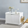 Wooden Cat Litter Box Enclosure Storage Bench Hidden Pet Cat Washroom Trays Sale