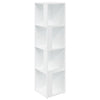 WALPLUS Corner Cabinet White 33x33x132 cm Engineered Wood Storage Unit