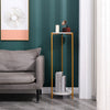 90cm Plant Stand 2/3-Tier Flower Holder Tall Side End Table with Golden Frame
