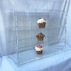 3-Tier Acrylic Bakery Pastry Display Case Cabinet Cakes Donuts Cupcakes Pastries