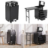 Foldable Artist Make Up Station Cosmetic Beauty Hairdresser Trolley Case Table