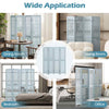 COSTWAY 4-Panel Wooden Room Divider 165cm Folding Privacy Screen