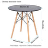 1/2/4 Dining Chair Glass/Wood/Metal Dining Table Office Coffee Lounge Furniture