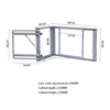 Blind Corner Pull Out Larder Kitchen Pantry Cupboard Cabinet Storage Organiser