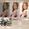LED Lighted Makeup Mirror Hollywood Vanity Mirror with 15 Diamond Dimmable Bulbs