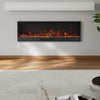 58inch Home Electric Fireplace Wall Mounted/Built-in LED Fire 12 Colour Flame UK