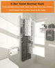 Bathroom Space-saving Heated Towel Warmer and Drying Rack-Silver