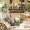 Round Double Hoop Wedding Flower Stand Metal Dual Arch Table Centrepiece Decor