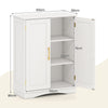 Kitchen Storage Organizer Bathroom Floor Storage Cabinet-White