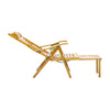 Folding Sun Lounger Garden Bamboo Chair Bed Outdoor Patio Recliner Headrest NEW