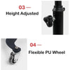 Height Adjusted Hair Salon Trolley Hair Extension Colouring Rolling Trolley Cart