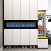 Electric 60" Wall Mounted LED Fireplace 9 Flame Colors Wall Stove Fire Freestand