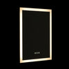 LED 3 Colour Illuminated Bathroom Mirror with Clock Demister Touch Switch IP44