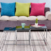 Nest Of 3 Nested Nesting Tables Side End Coffee Table Glass/Wood for Living Room