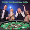 Foldable Poker Table for 8 Players Blackjack Texas Hold’em Table-Green