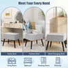 3-in-1 Storage Organizer Seat Home Vanity Stool Velvet Storage Stool