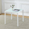 3/5Pcs Small Space Dining Set Square Glass Dining Table+ 2/4 Dining Chairs Home