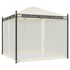 Gazebo with Mesh Walls 2.93x2.93 m Steel C8T9