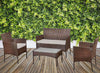 Rattan Sofa Table Chair Garden Furniture Outdoor Patio set 4 Piece brown