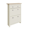 Lancaster Shoe Cabinet 2 Door 1 Drawer Storage Unit Hallway Cream Oak living