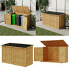 Triple Wheelie Bins Storage Wooden Store Cover Garden Rubbish Dustbin Enclosure
