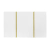 MODERN HIGH GLOSS WHITE COFFEE TABLE DRAWERS STORAGE TEA TABLE WITH METAL LEGS