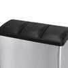 30L/45L/60L Dual Step Stainless Steel Double Bucket Trash Can Rubbish Pedal Bin
