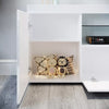 TV Stand Unit Cabinet Stand High Gloss White Doors LED Light Sideboard Cupboard