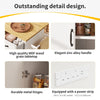 ROLLING KITCHEN ISLAND WITH DROP LEAF, 2 DRAWERS, SPICE RACK & WINE RACK, WHITE