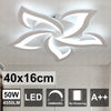 Modern Chandelier LED Lamp White Frame Ceiling Light Living Room Bedroom Lights