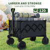 Flamaker Folding Festival Wagon, Big Wheels, Camping, Fishing, Beach Trolley