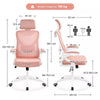 High Back Mesh Office Chair Ergonomic Desk Chair W/Headrest Adjustable Armrests