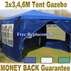 Heavy Duty Waterproof Garden Outdoor 3x3m/4m/6m Gazebo Wedding Party Tent 4Sides