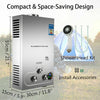 LPG Hot Water Heater Propane Gas Tankless Instant Boiler Heating&Shower Head Kit