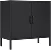 Metal Sideboard Storage Cupboard Cabinets with Adjustable Shelf for Home Office