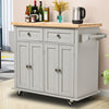 Kitchen Storage Cart Trolley Wine Drawer Cabinet Sideboard Cupboard On Wheels