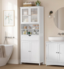 Kitchen Pantry Cabinet Shelves Drawer Acrylic Doors Storage Unit Freestanding