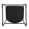 2x Breakfast Bar Stools Bar Kitchen Pub Stools Chairs with Backrest Metal Legs