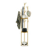 Tall Coat Rack Hat Clothes Stand Hanger Garment Hook Tree Metal Organizer Gold