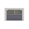 Modern 100cm TV Unit Cabinet Stand Matt Body & High Gloss Door with LED Lights