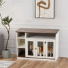 Dog Crate FurnitureDog Crate End Table w/ Iron Doors, Indoor End Table Sideboard
