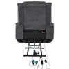 Electric Recliner Chair Cinema Sofa Armchair with Massage & Heat Function Grey