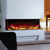 Electric 3 Sided Media Fire 50 inch Insert LED Fireplace Panoramic Space Heater