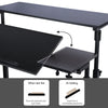 Mobile Stand up Desk Small Adjustable Standing Desk with Wheels Home Workstation