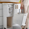 Kitchen Rubbish Waste Bin Recycling Rubbish Bin Waste Trash Can With Wheels